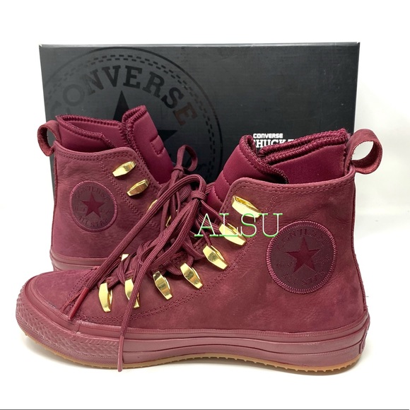 Converse Ctas || Boot HI Deep Burgundi Women’s - Picture 6 of 10